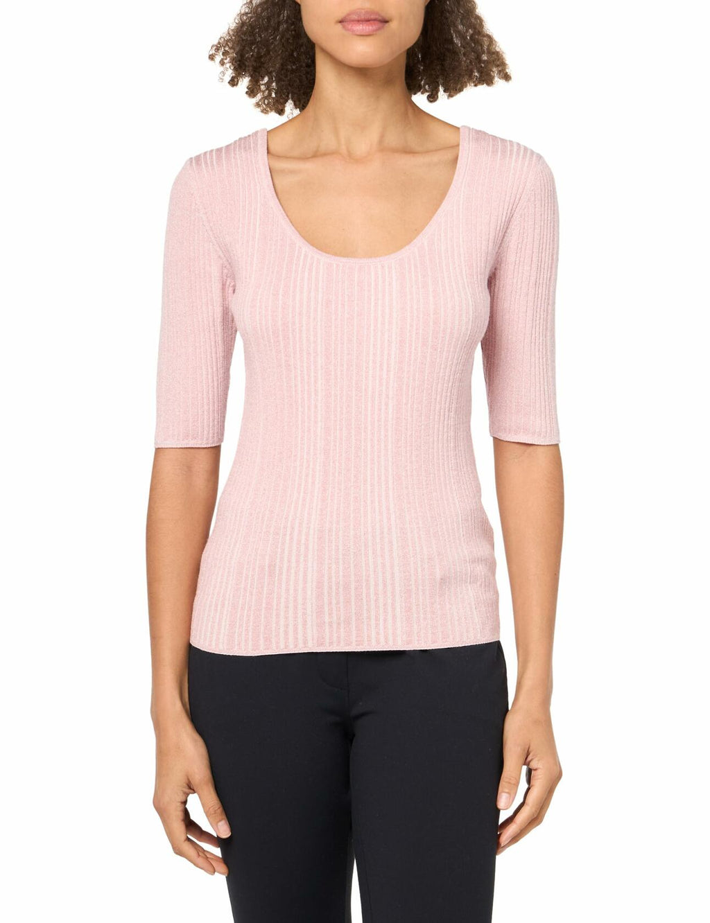 Majestic Filatures Women's Noir Linen Tee Black, Size M