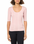 Majestic Filatures Women's Noir Linen Tee Black, Size M