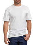 Dickies Men's Heavyweight Crew Neck Short Sleeve Work Utility T-Shirt White M