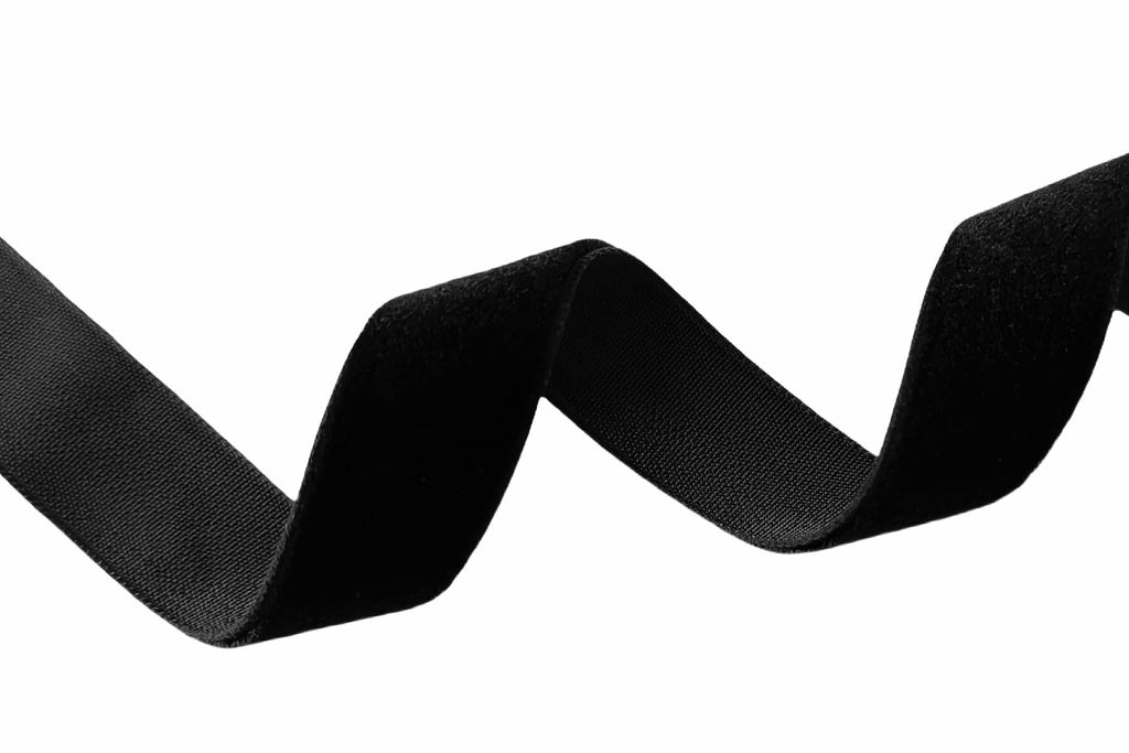 Abbaoww Black Velvet Ribbon 3/8 Inch 25 Yards Single Face Black
