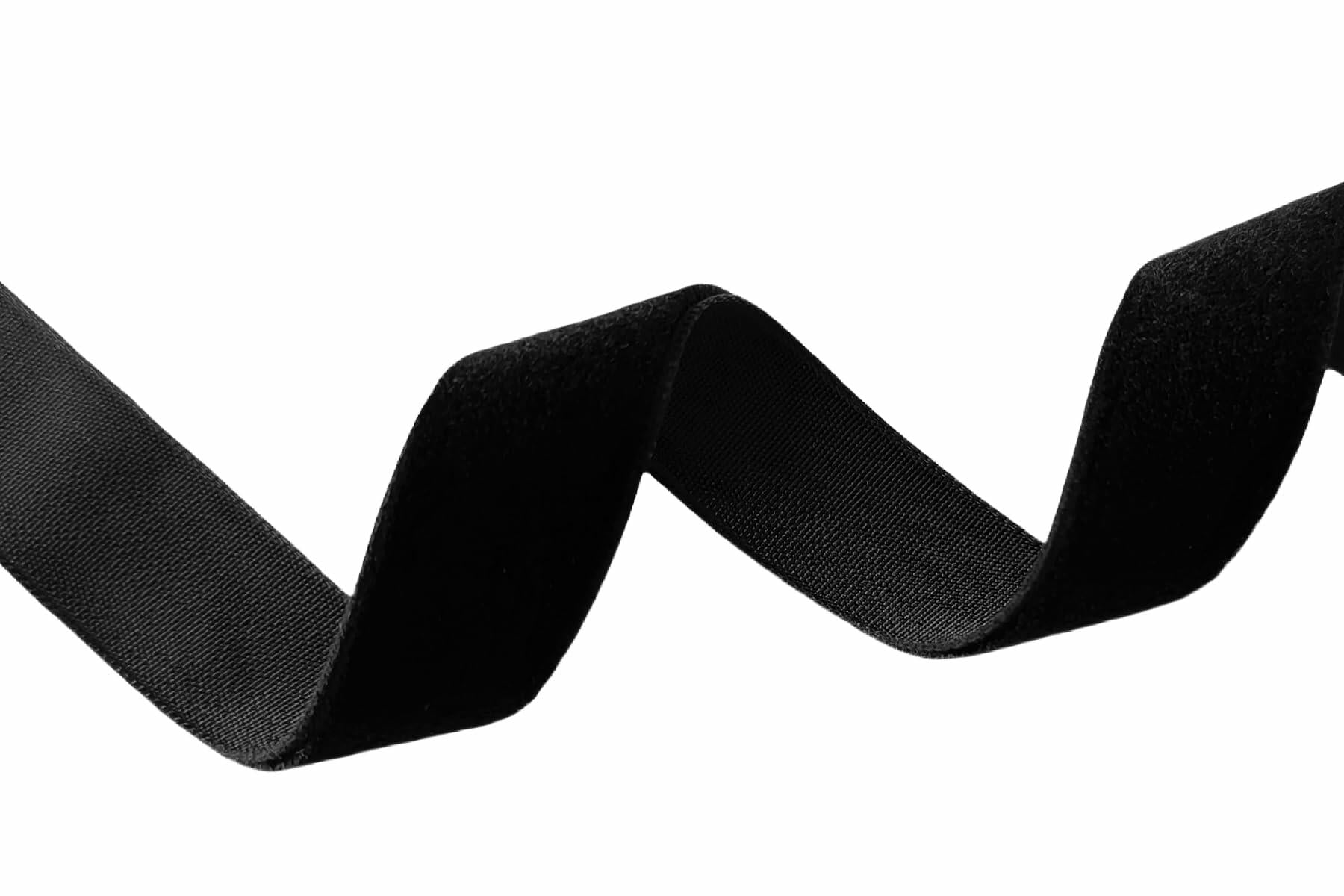 Abbaoww Black Velvet Ribbon 3/8 Inch 25 Yards Single Face Black