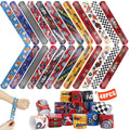 Acehome 48 PCS Kids Slap Bands Wristbands Bulk Vinyl Rolls Car