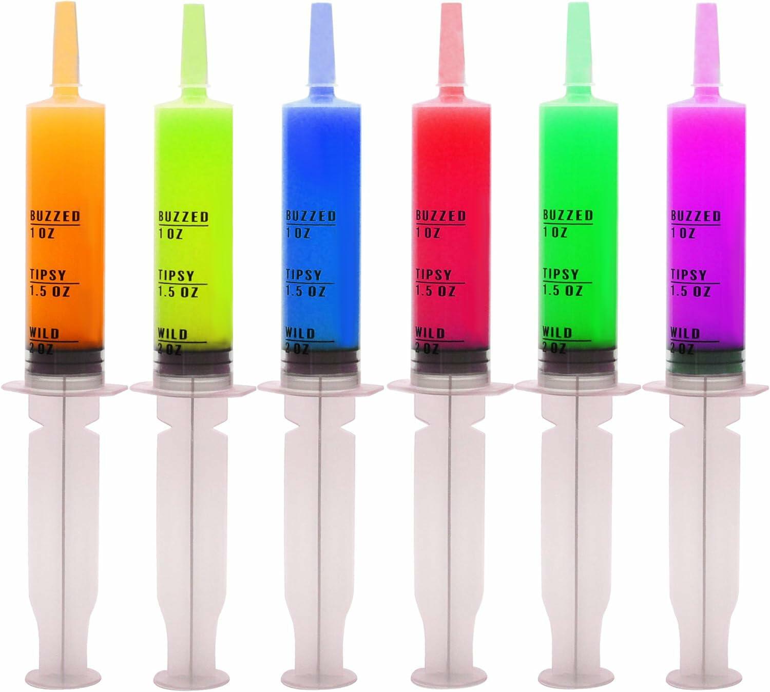 JOYIN 25-Pack 60ml Plastic Syringes with Easy-Grip Caps Reusable Tubes