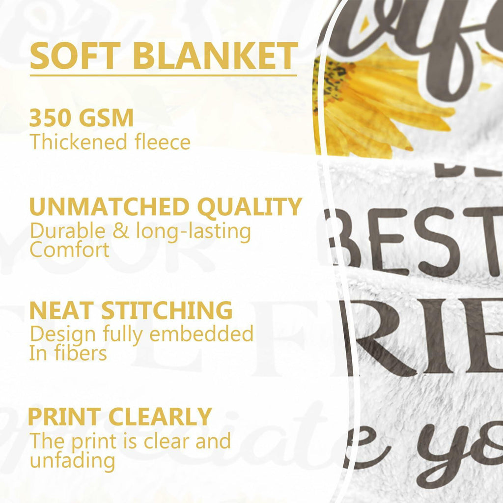 JTUOW Sunflower Blanket Pastor Appreciation Christian Gift 60x50
