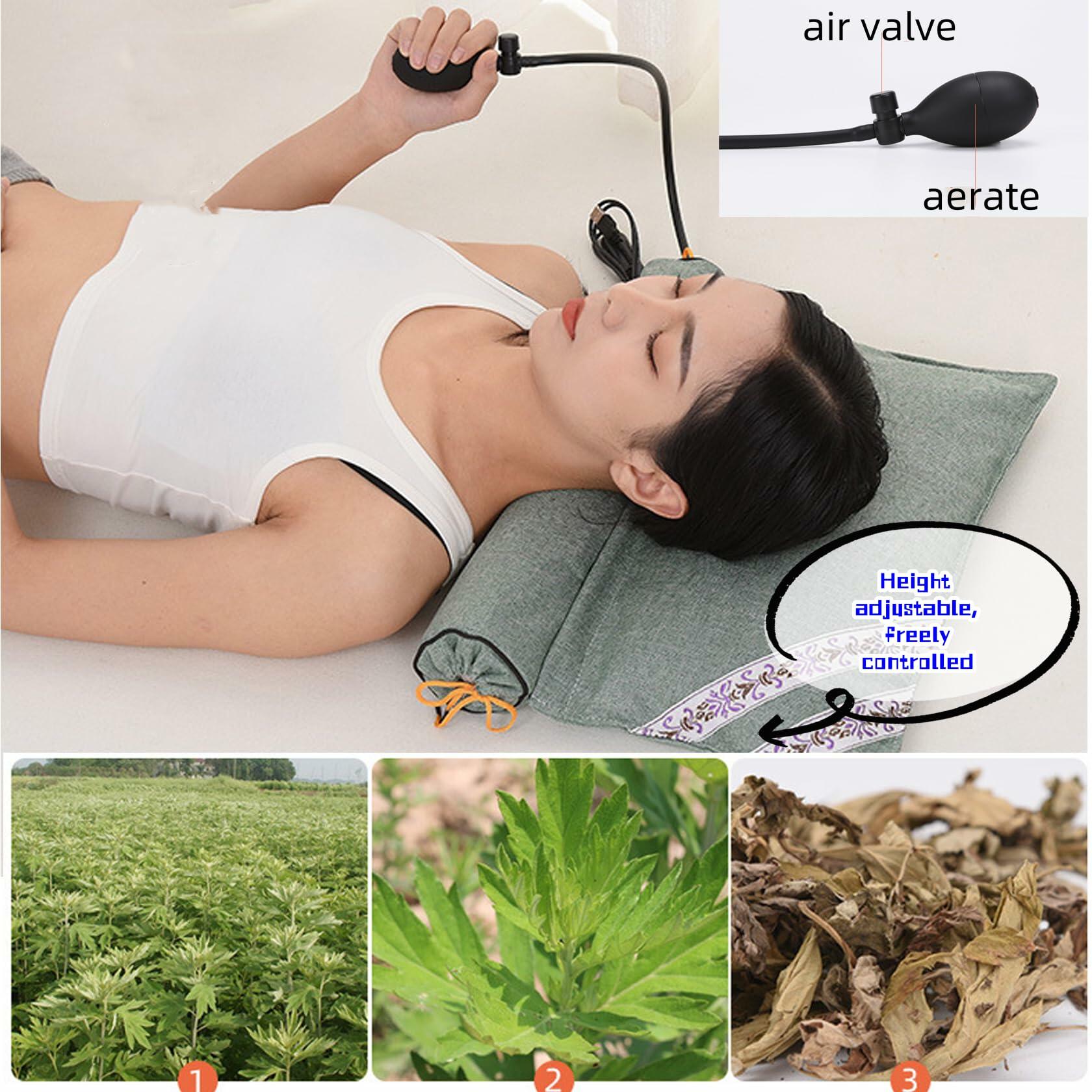 APSWUDR Cervical Traction Pillow ZT2-01 Green 17x13in 1P