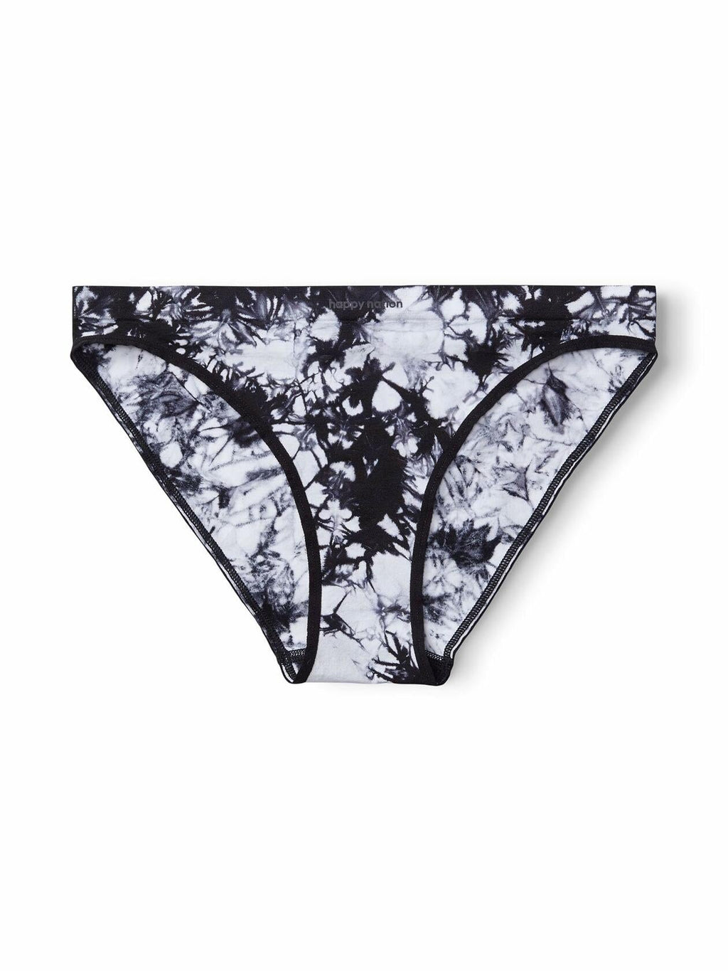 Happy Nation Girls Cool & Comfy Seamless Bikini Underwear Black Tie Dye Size L