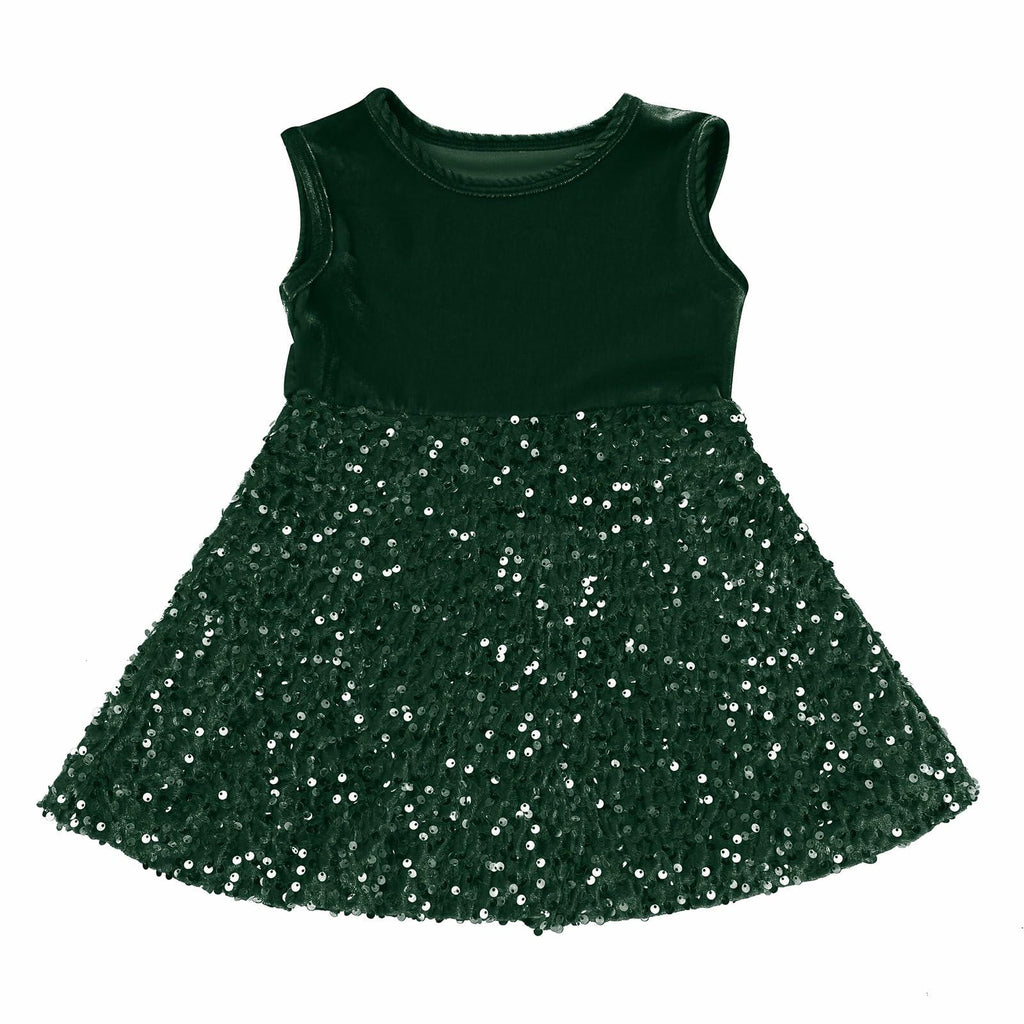 My First Christmas Baby Girl Velvet Dress Emerald Green 18-24 Months
