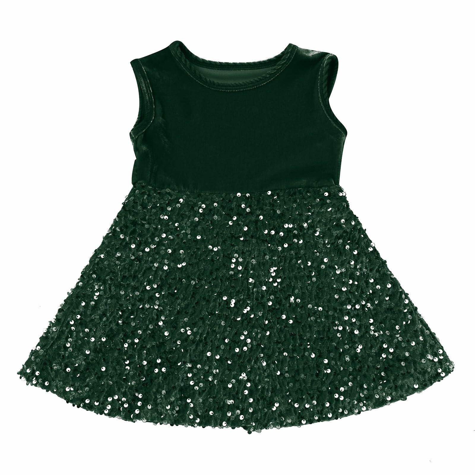 My First Christmas Baby Girl Velvet Dress Emerald Green 18-24 Months