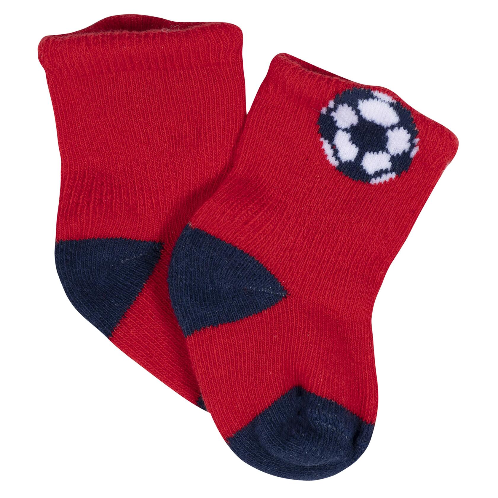Gerber Baby Wiggle-Proof Socks Sports Blue 8-Pair Size 3-6 Months