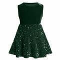 My First Christmas Baby Girl Velvet Dress Emerald Green 18-24 Months