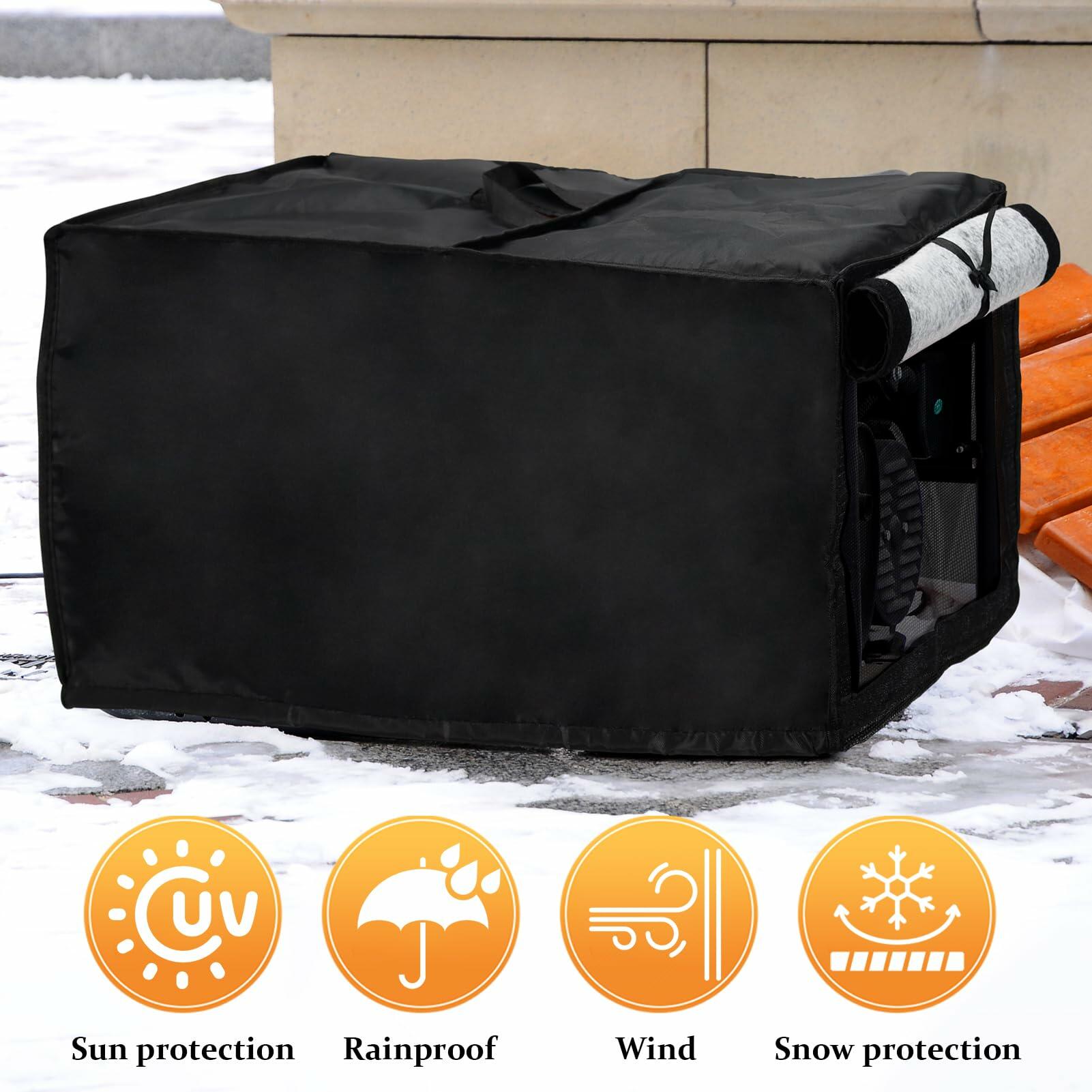Outdoor Pool Heater Cover Waterproof Plush Lining 24x11x11in