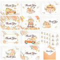 Dianelhall Pumpkin Thank You Cards Set 30pcs 4x6 Inch Orange Fall Theme