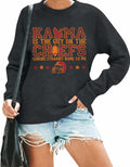 BANGELY Football Sweatshirt Women Long Sleeve Graphic Pullover - Size L