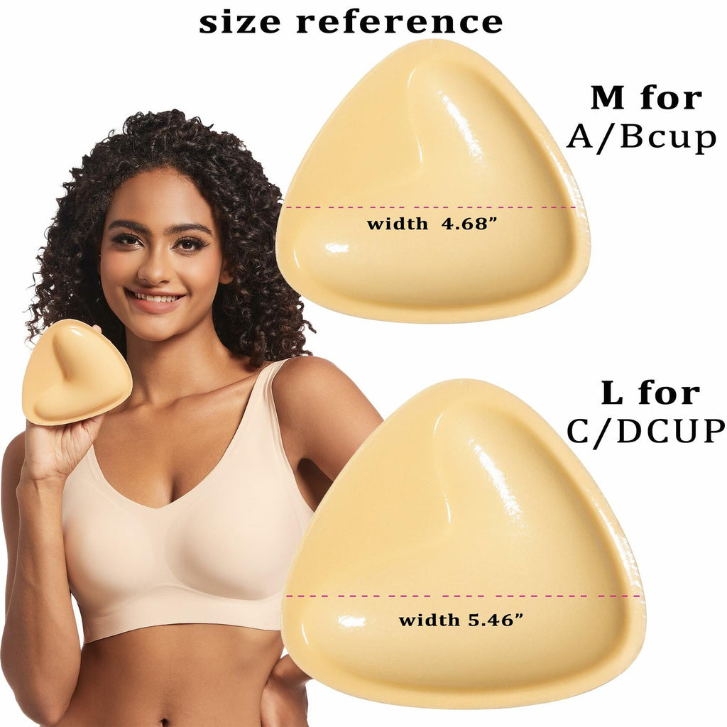 PRETTYWELL Sticky Bra Pads Inserts Double Sided Push Up Bikini Enhancers Size M