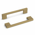 Haliwu 6 Pack Brushed Satin Nickel Cabinet Handles 3-3/4 Inch Hole Center
