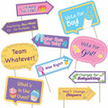 Baby Gender Reveal Photo Booth Props Neutral Boy or Girl Party 10pcs