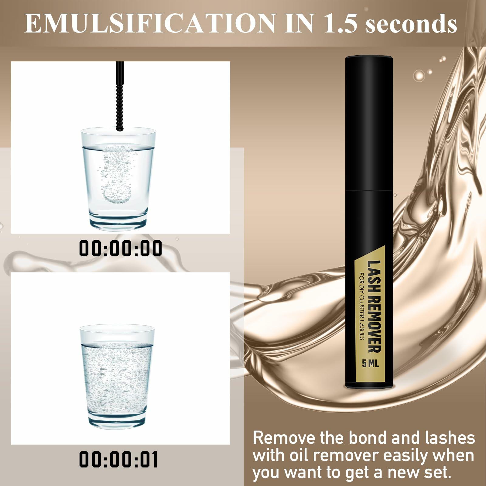 B&Qaugen DIY Lash Extension Kit B11 Individual Clusters Glue Remover
