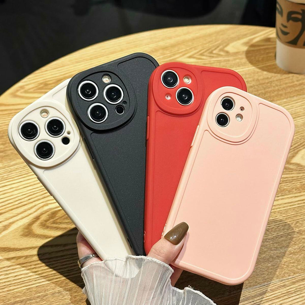 Callyue iPhone 16 Pro Max TPU Case Circular Edges Camera Protection Black