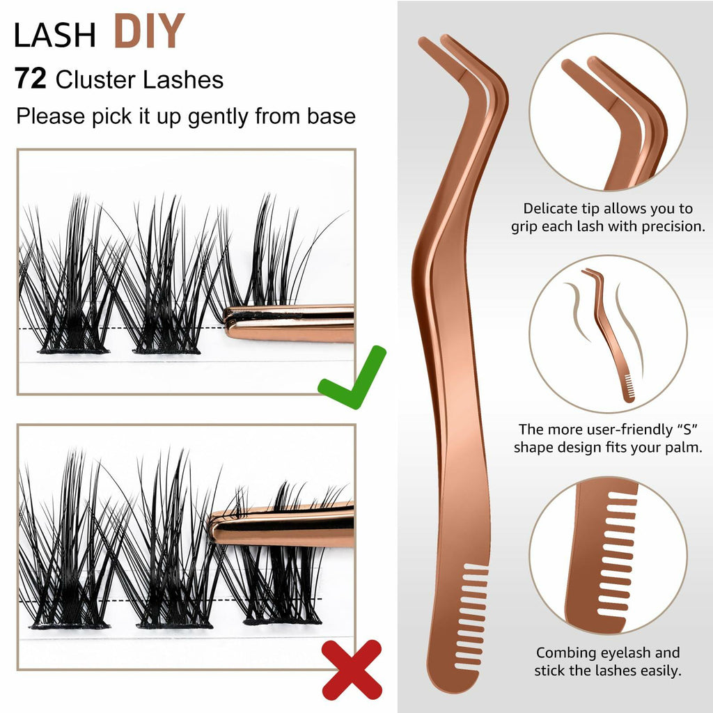 B&Qaugen DIY Lash Extension Kit B11 Individual Clusters Glue Remover