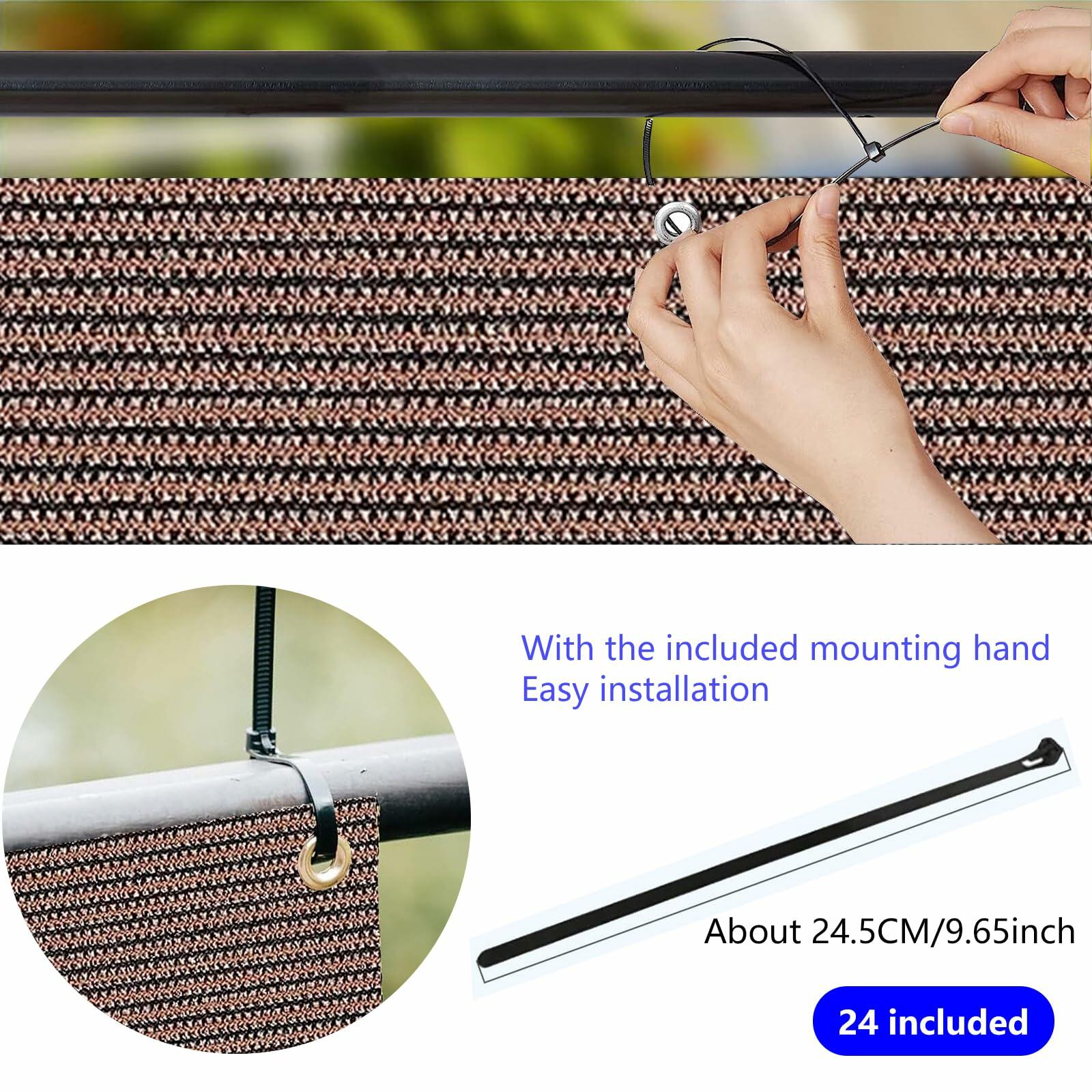 demoul Privacy Fence Balcony Screen Outdoor Patio Cover 3x5.75 ft