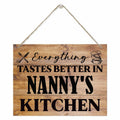 Rustic Wooden Kitchen Sign Grandma Gift Hanging Farmhouse 15x11.4 Inches