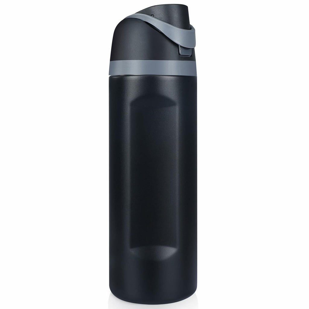 Sports Water Bottle 1L Leakproof Portable Black Gym Outdoor Travel