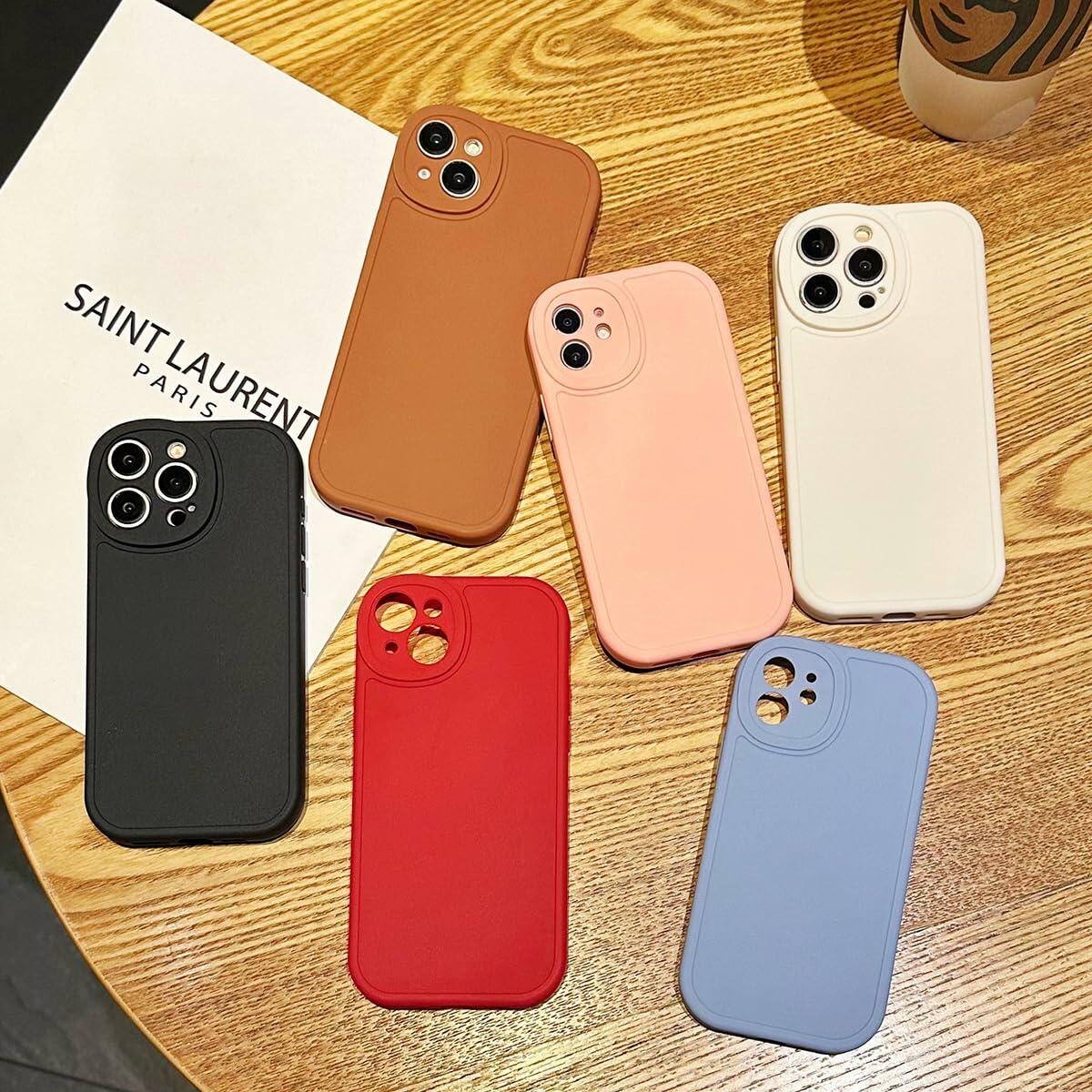 Callyue iPhone 16 6.1 TPU Case Circular Edges Camera Protection Black