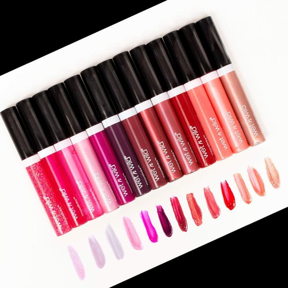wet n wild MegaSlicks Lip Gloss Ultra-Glossy Vitamin E Crushed Grapes 0.19oz