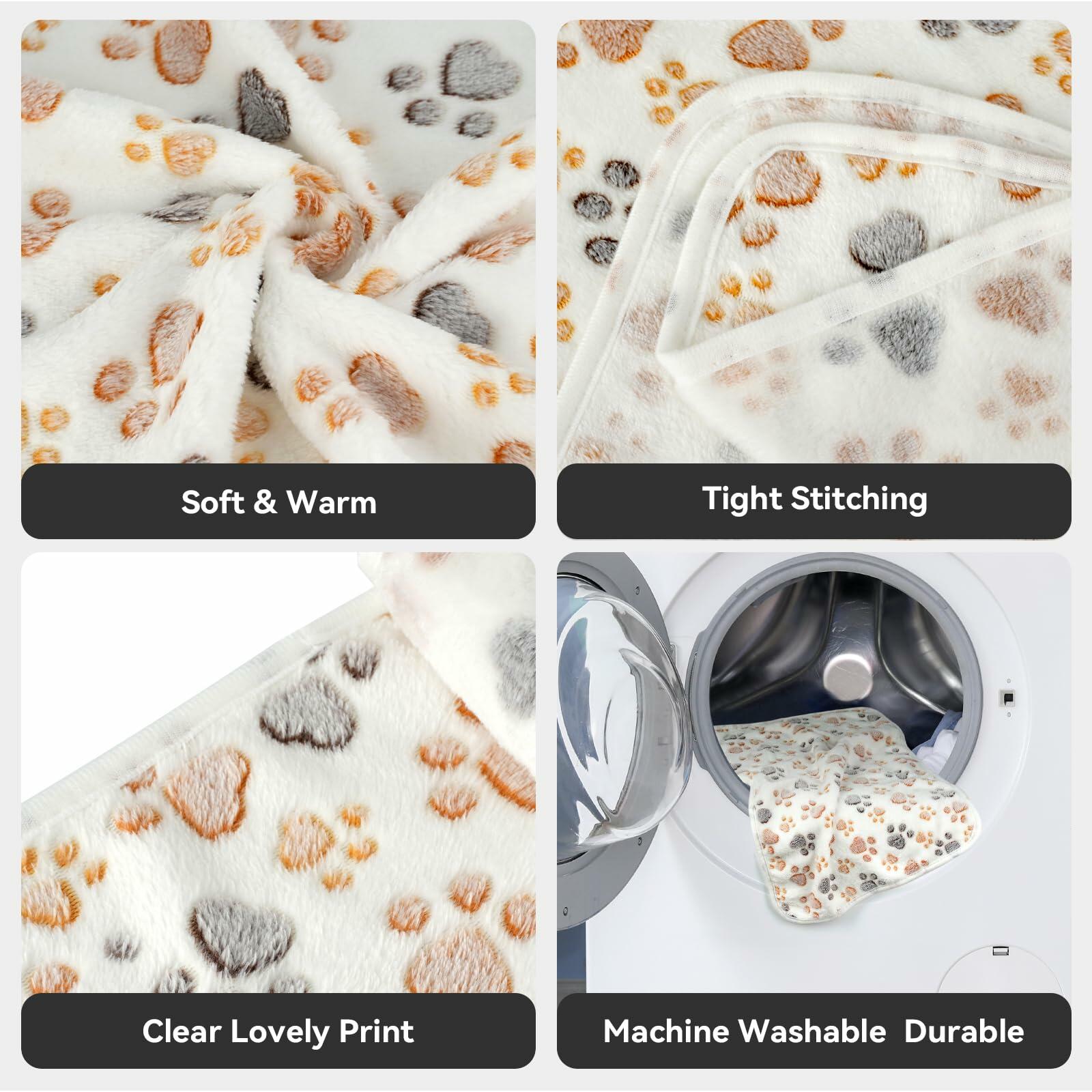 PJYuCien Dog Blanket Fleece Throw Washable 30x20in Small Medium 1 Pack