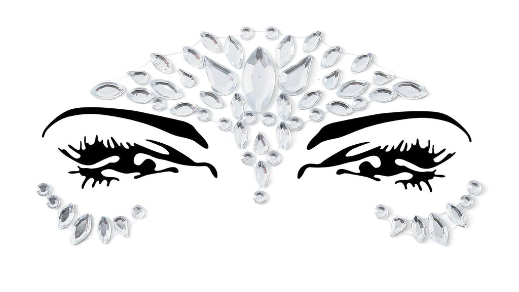 FACEGEM LONDON Face Gems Adhesive Glitter Tattoo Stickers 21 PCS