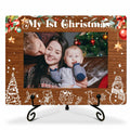 SSQBZU New Born Baby 'My 1st Christmas' Photo Frame 4x6 White