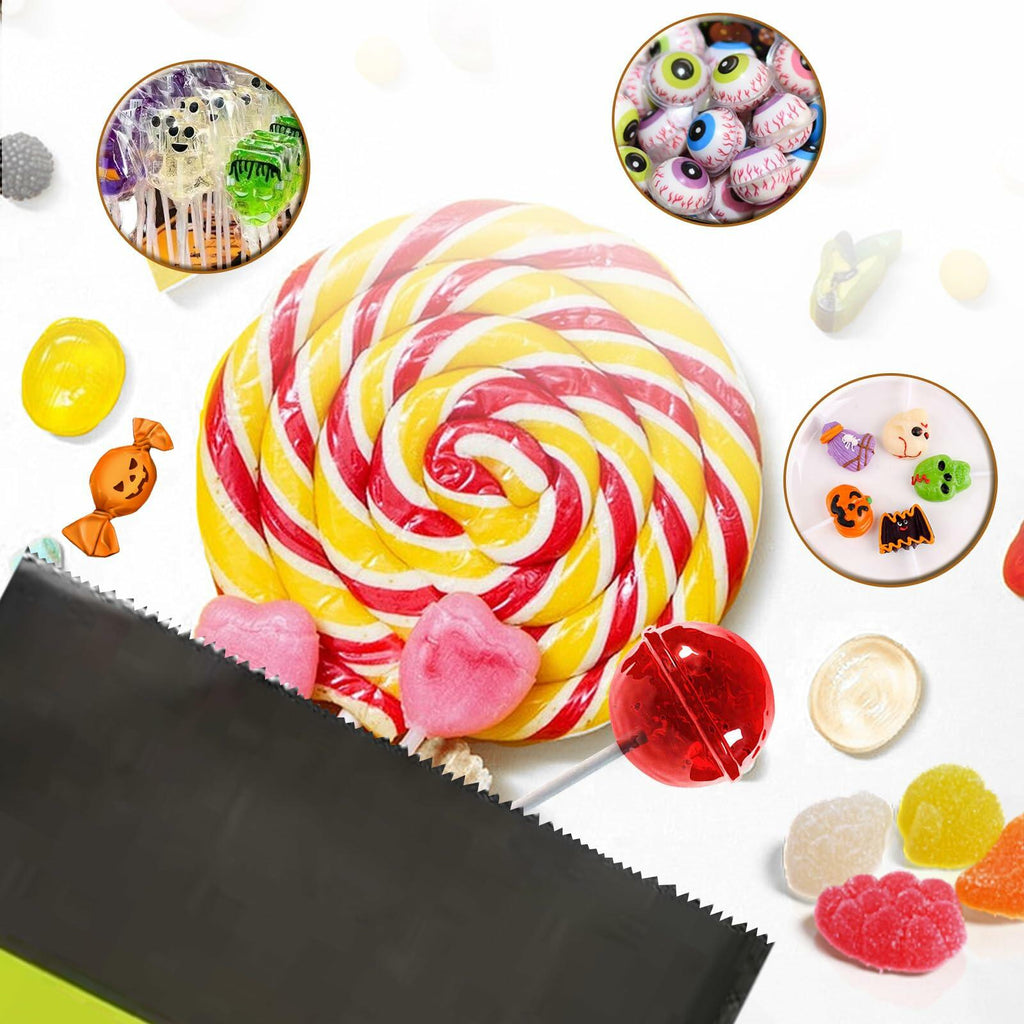 Mucinia Halloween Candy Bags & Stickers Paper Goodie Bags 60PCS Party Favors