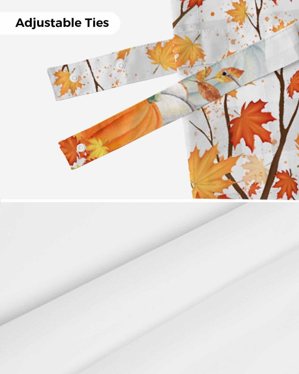 RisQiten Hello Fall Tie Up Valance Curtains Orange 60x18