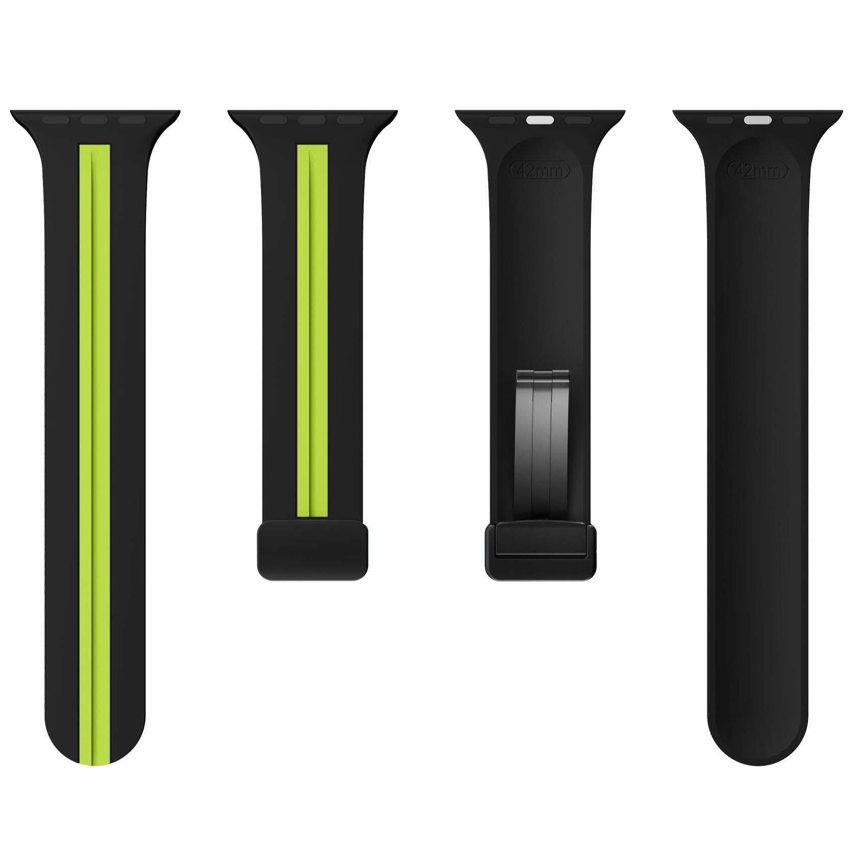 LYSMVIVI Magnetic Silicone Sport Band for Apple Watch 38-49mm Unisex