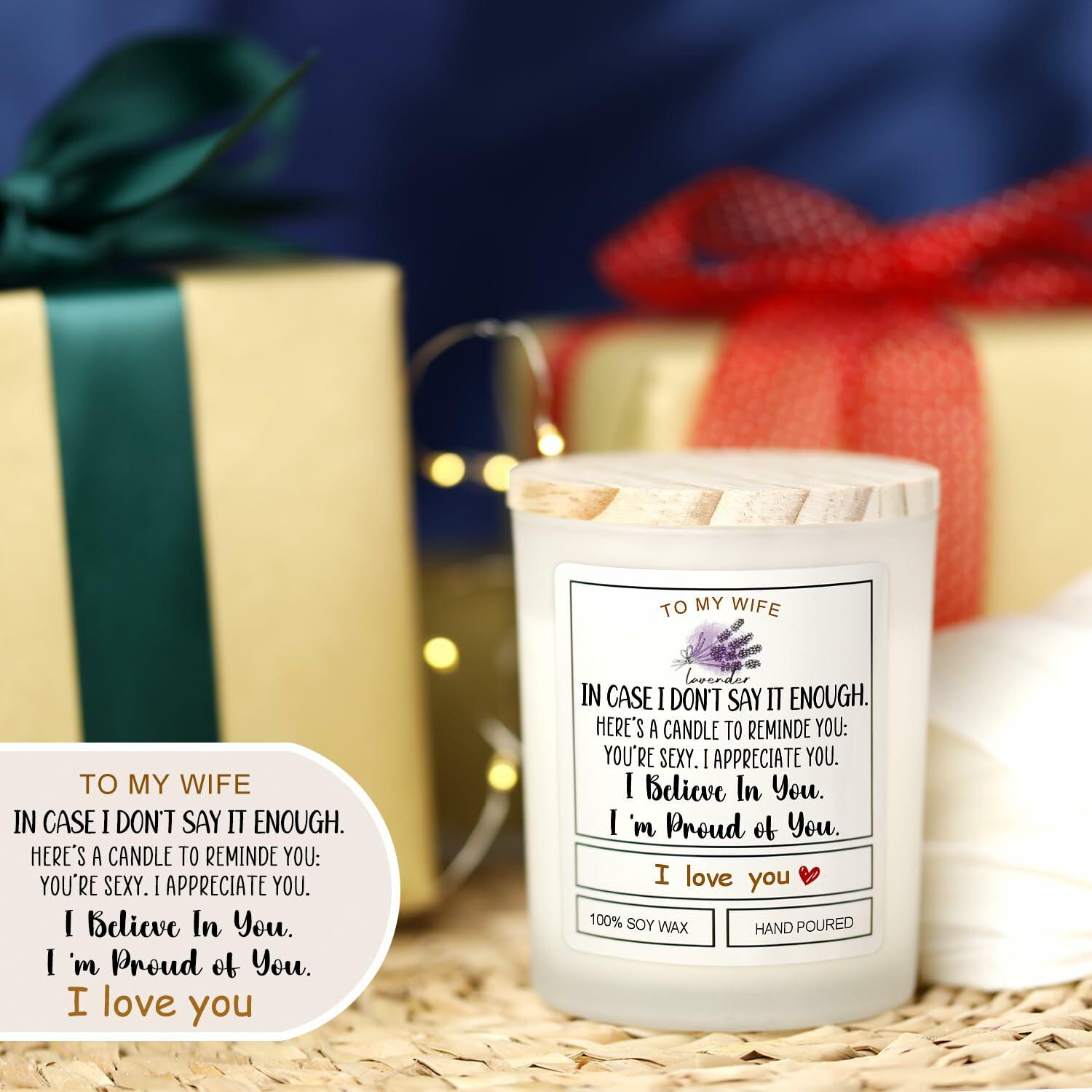 Romantic Candle Gift for Wife Valentine's Day Anniversary Birthday Gift