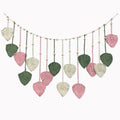 Nature-Inspired Macrame Leaf Wall Hanging Boho Green Tapestry 47.2x30"