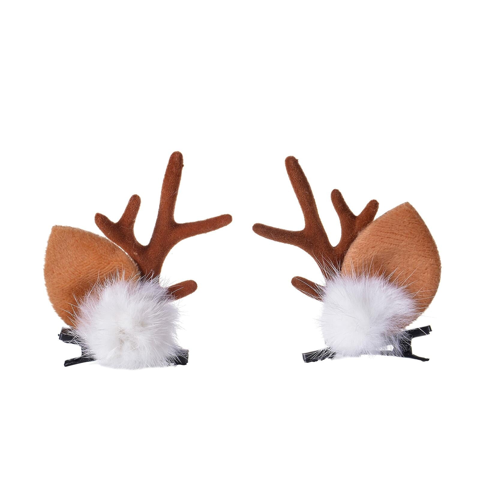 Christmas Reindeer Antlers Headband Pine Cone Hair Accessories Festive