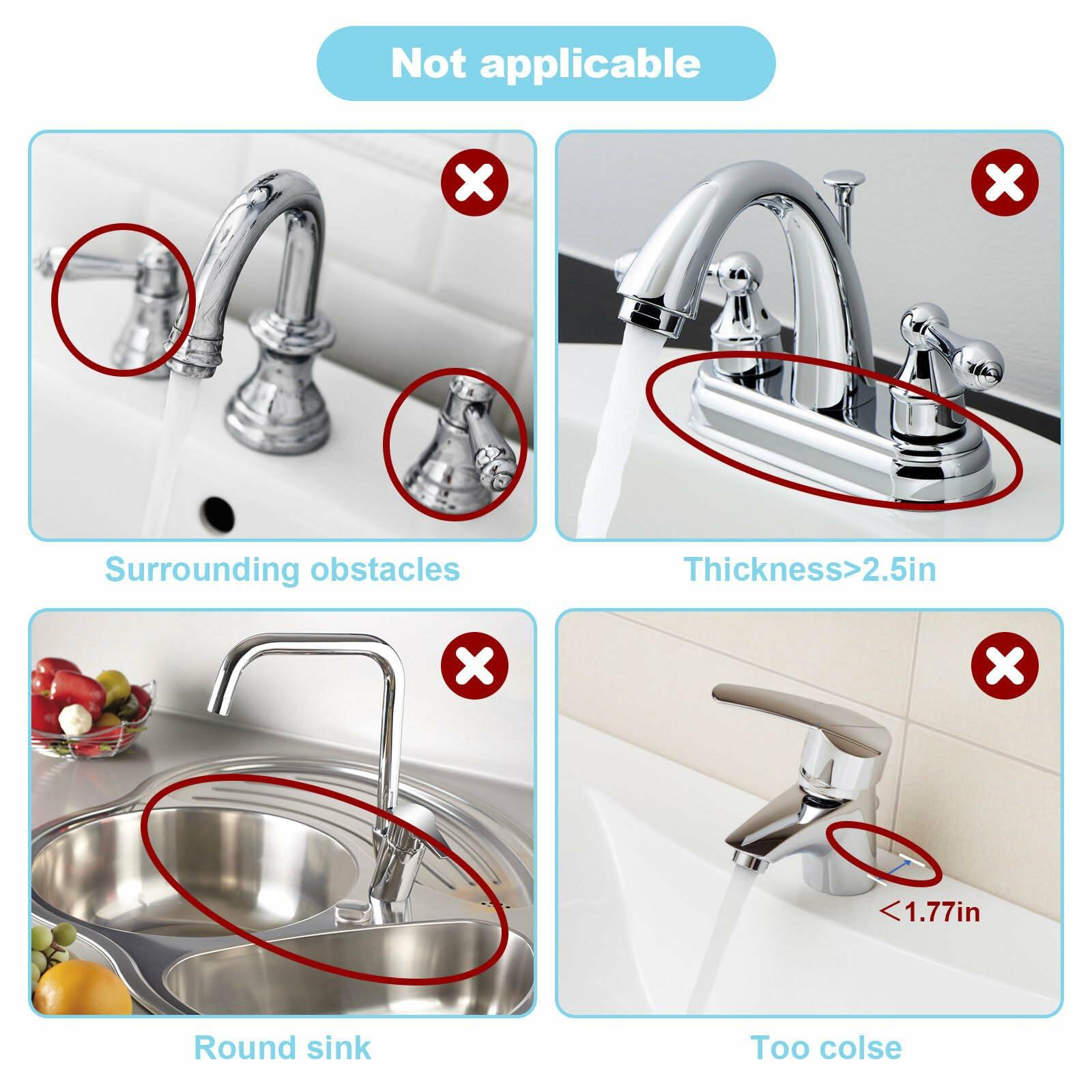 5° Slope Kitchen Sink Splash Guard Silicone Mat Gray 5x24in 1pc Faucet Tray