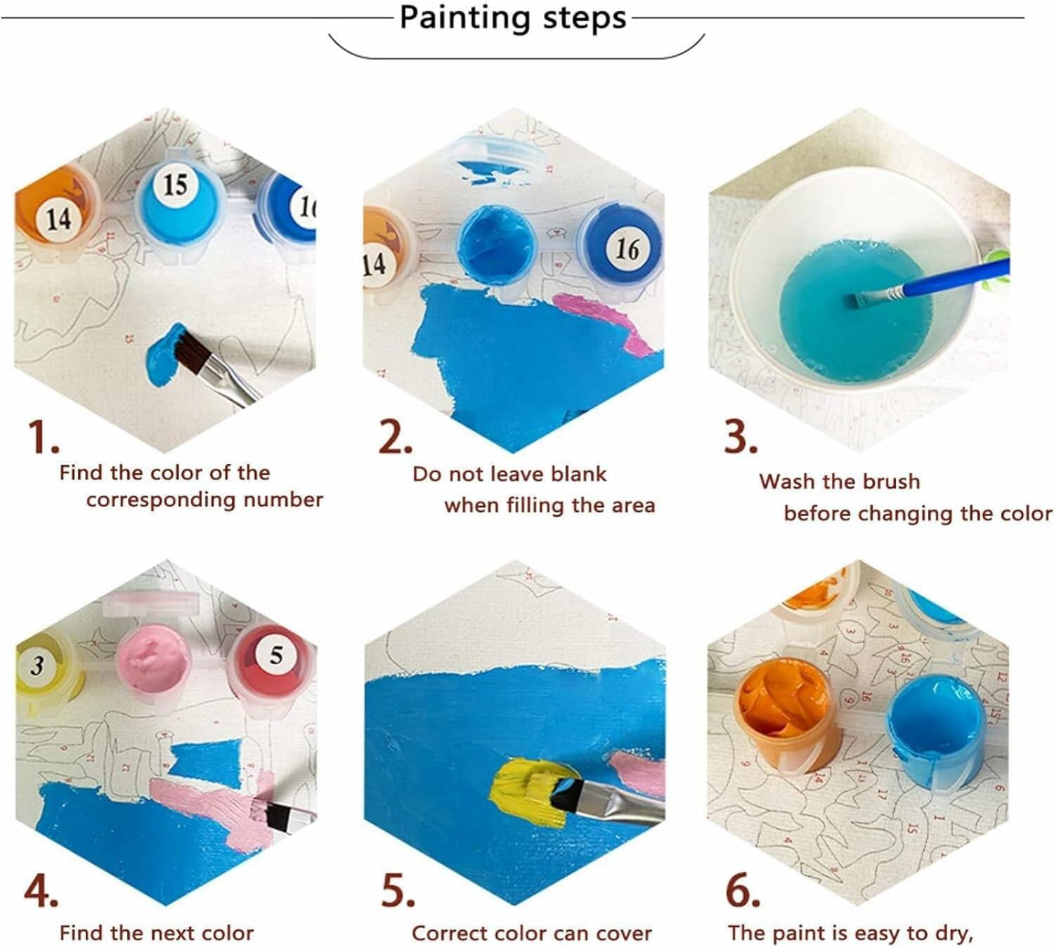 Breakfast Flatlay Paint by Numbers Kit for Adults 16x20in Without Frame