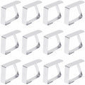YASUOA Stainless Steel Dining Tablecloth Clips Heavy Duty 12 Pieces
