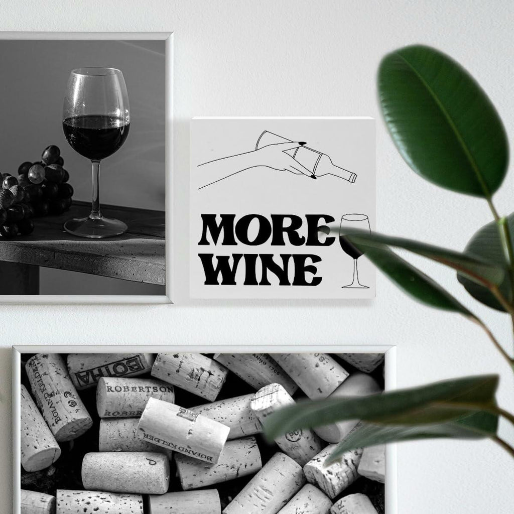 Bar Desk Decor Wooden Box Sign Wine Lover Gifts Home Kitchen Dining Room