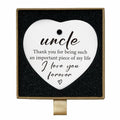 Uncle Gifts Heart Ceramic Ornament Sign Christmas Birthday Gift
