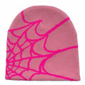 YUERFEILA Women Graphic Skull Beanie MEA Culpa Pink Red Acrylic