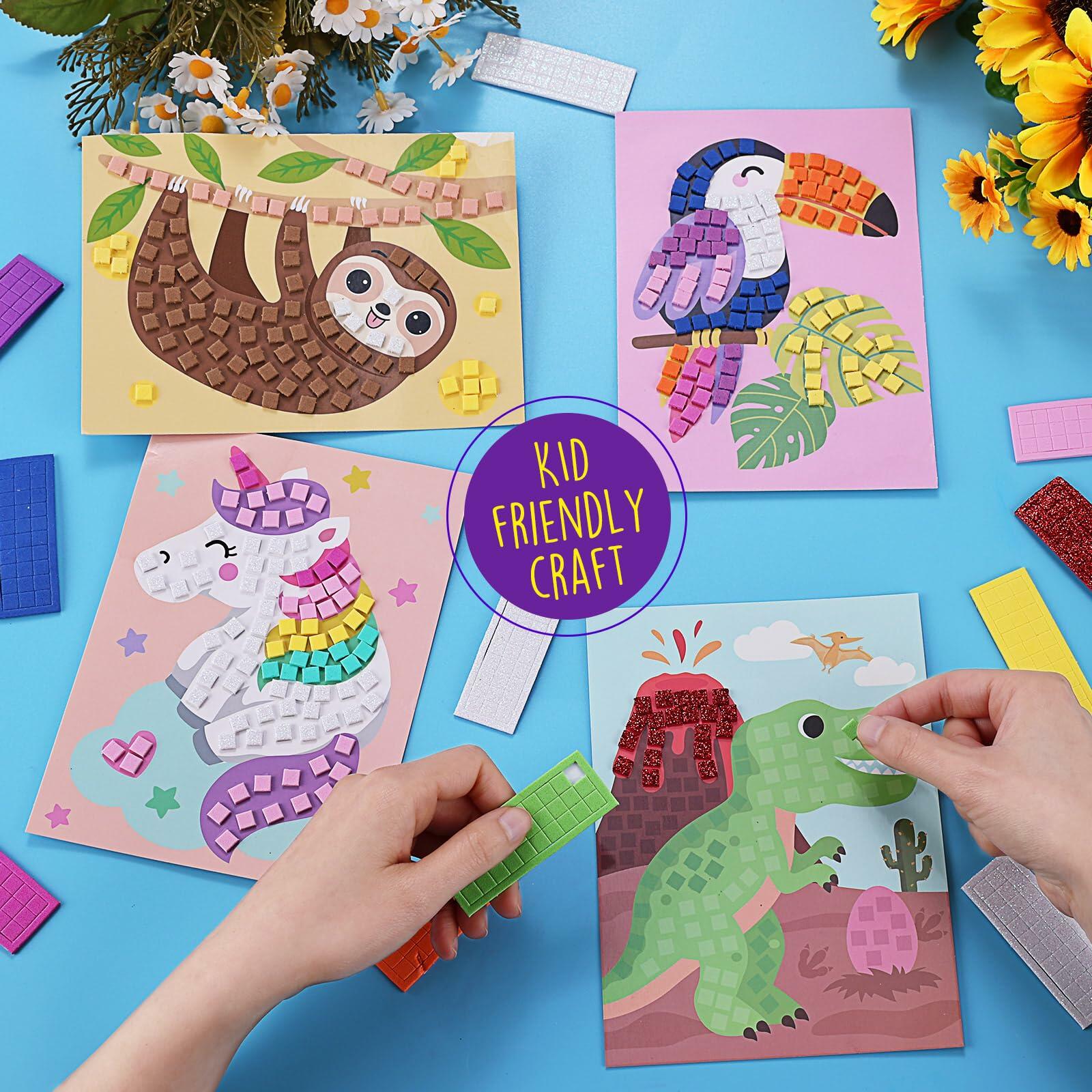 LAOESE Mosaic Sticker Craft Kit Kids Easter Gift Creative Activity Ages 3+
