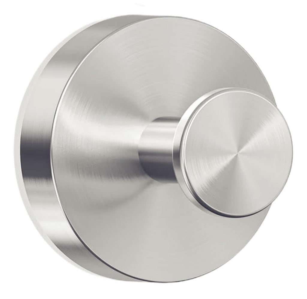 LECHI Stainless Steel Suction Cup Hook Waterproof No Drill Silver 1pc