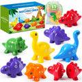 52 PCS Double-Sided ABC Alphabet Dinosaur Toy Montessori Colors Matching Game