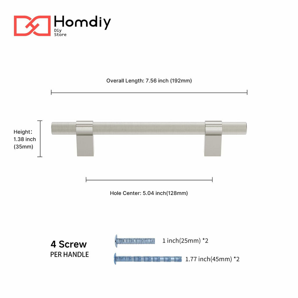 homdiy 15 Pack Matte Black Cabinet Handles 128mm 5in T Bar Drawer Pulls