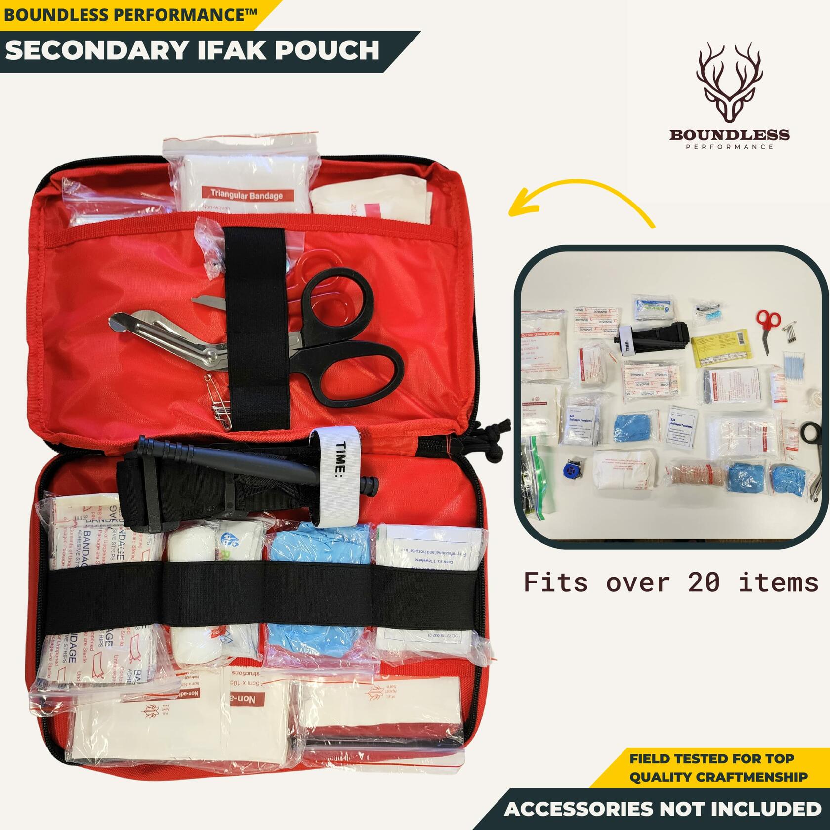 Boundless Performance Molle EMT Medical Bag Utility Pockets EDC IFAK