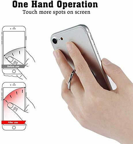 Ailifly Multi Style Cute Pattern Metal Cell Phone Ring Grip Stand Dark Green