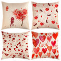 TUPARKA Valentine's Day Throw Pillow Covers 18x18 Inch 4 Pack